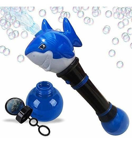 Artcreativity Light Up Shark Bubble Blower Wand, ***** Pulga