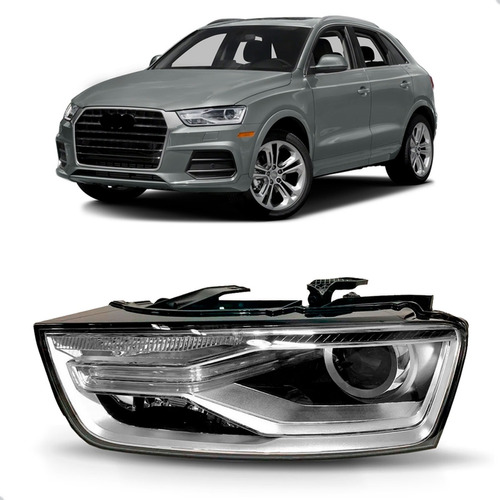 Farol Dianteiro Para Audi Q3 2015 A 2019 Elétrico C/ Xênon