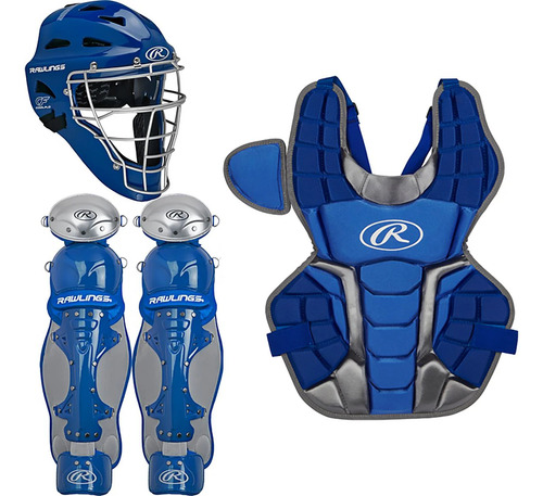 Rawlings Kit De Arreos Para Catcher Juvenil 4 Piezas Azul Rey