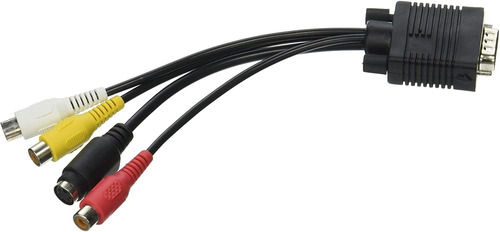  Vga A Svideo  Rca Av Adaptador Convertidor Cable Pc Tv