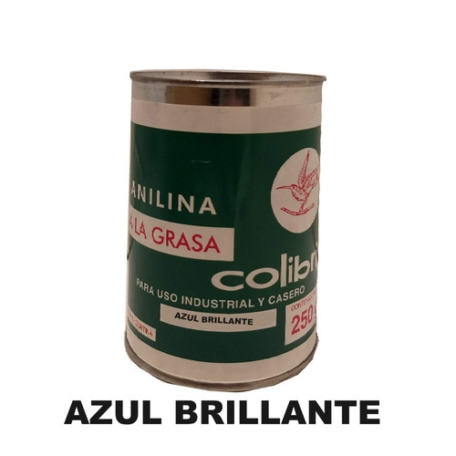 Anilina A La Grasa Colibri X 250 Grs Azul Brillante