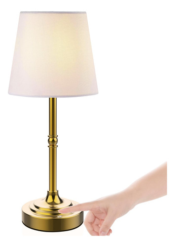 Lámpara De Mesa Led Recargable Inalámbrica Táctil Regulable