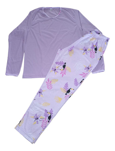 Pijama Manga Larga Pantalon Largo Dama / Mujer
