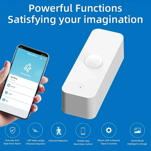 Sensor De Presença Inteligente Wifi Tuya Alexa Google