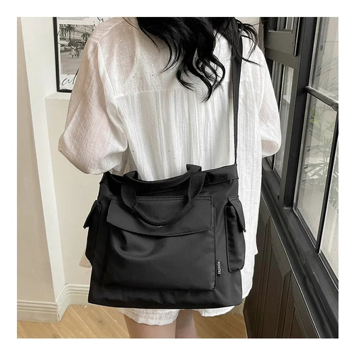 Bolsa De Lona De Gran Capacidad Trend Creamy-white