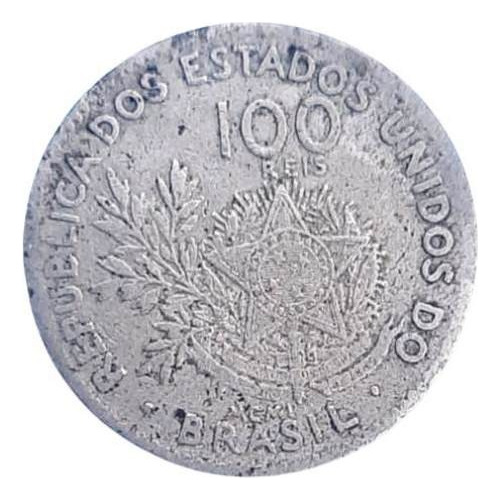 Moeda Antiga Cupro-níquel De 100 Réis Mcmi (1901)