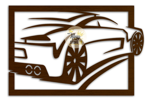 Cuadro Decorativo De Auto Deportivo Mdf Laser The King Store