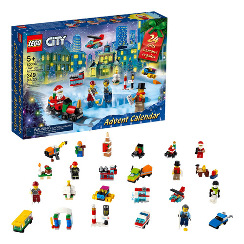 Set Juguete De Construc Lego City Calendario Navidad 60303