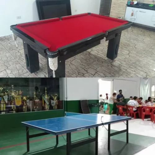 Mesa 3 em 1 Sinuca, ping pong e jantar. - Bilhares Ferrari