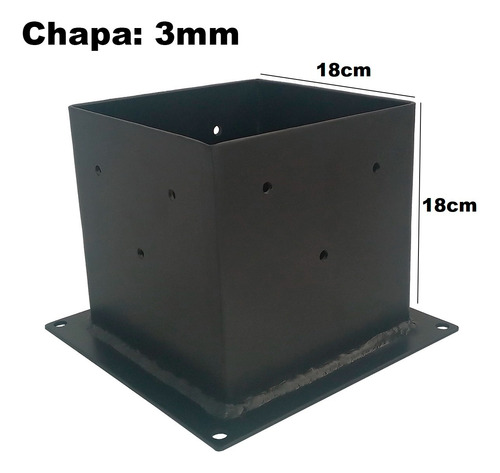 Suportes Pilar De Madeira Medida Interna 18x18cm 3mm