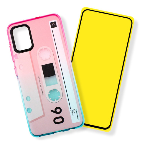 Kit Funda + Mica 9d Cassette 90s Para Galaxy A51 | A515