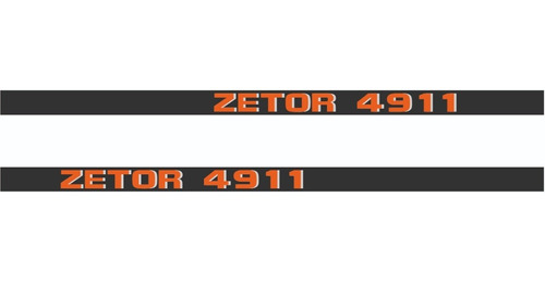 Adhesivos Tractor Zetor Modelo 4911 Calcomanía Agrícola
