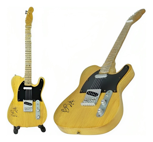 Mini Guitarra Estilo Bruce Springsteen Tele-k (con Firma)