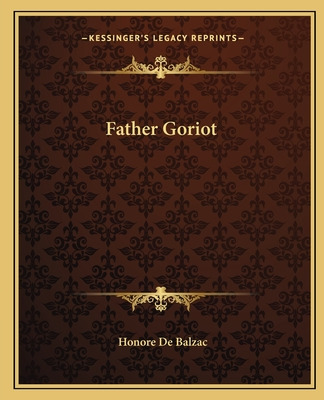 Libro Father Goriot - De Balzac, Honore