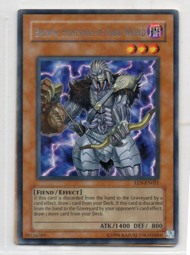 Carta Yu-gi-oh! Broww, Huntsman Of Dark World (Usado)