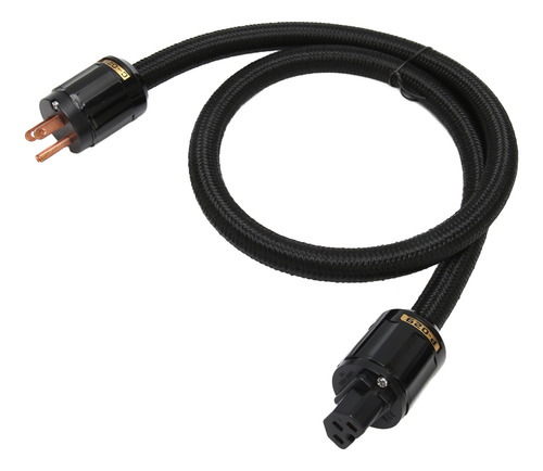 Cable De Alimentación Hi-fi, 12 Awg, 3 Enchufes De Cobre Pur