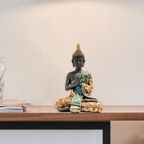 Buda Tailandés Sentado Estatua Oficina Decoración Yoga Zen