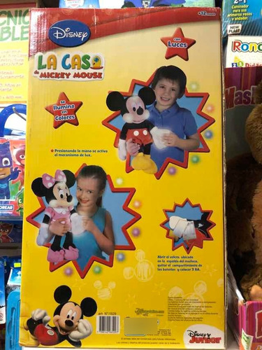 Imagen 2 de 3 de Mickey Peluche Con Luz Ditoys . Duendes Y Princesas
