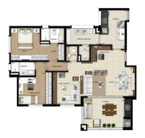 Imagem 1 de 15 de Apartamento Para Venda Em São Paulo, Vila Olimpia, 3 Dormitórios, 1 Suíte, 2 Banheiros, 2 Vagas - 1418a_2-638726