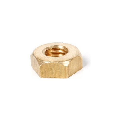 Tuerca Hexagonal Bronce Torneada 3/16 (alt 3mm) X10 U