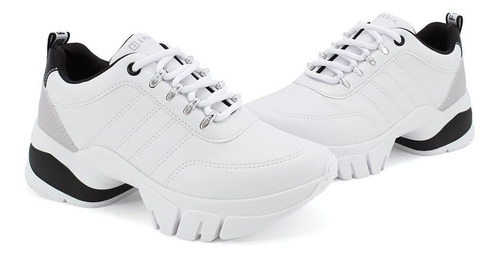 Imagem 3 de 5 de Tênis Feminino Ramarim Dad Chunky Sneaker 2180103 Pto