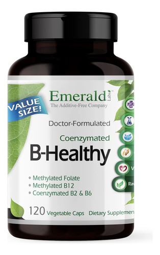 Emerald Labs B-healthy Complejo Vitaminas B Vegano 120c