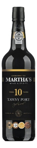 Vinho Martha's 10 Anos Tawny Porto Com Caixa 750 Ml