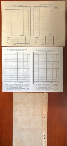 Formatos Bancos Alemán Antioqueño, Internacional, De Bogotá (Usado)