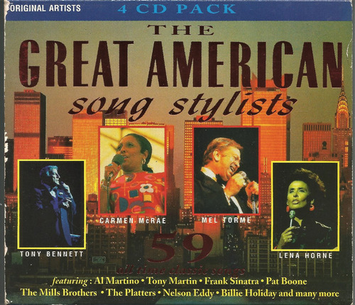 The Great American Song Stylists 4cd Box Europa Tony Bennet