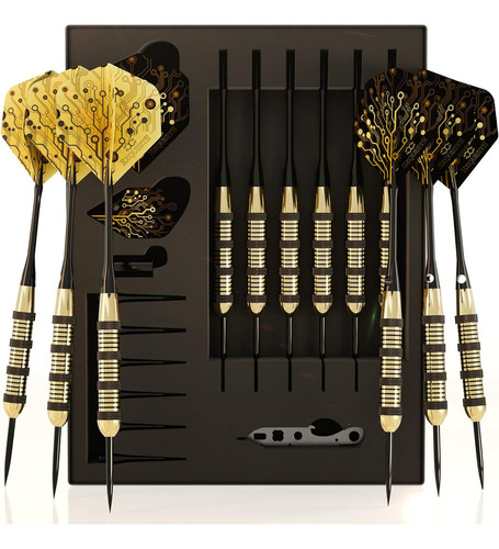 V Cc-exquisite Juego De Dardos Premium Punta De Acero -...