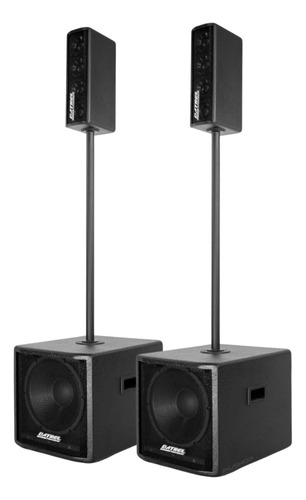 Sistema De Som Vertical Line Datrel Vox 4.0 Sub 12pol 600w