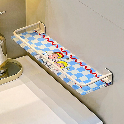 Estante De Ducha Organizador De Almacenamiento De Baño Azul