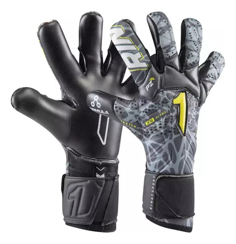 Guantes Arquero Rinat Xtreme Guard Dominus Alpha Gris Oscuro 10