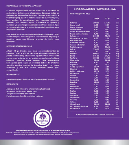 Proteína D N A® - Variantes Pura Y Sabores - Recarga - 1kg