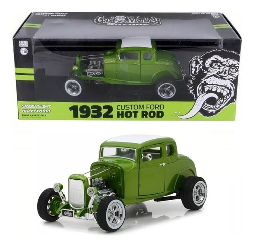 Ford 1932 Gas Monkey Garage Custom Hot Rod Greenlight 1/18 (Reacondicionado)
