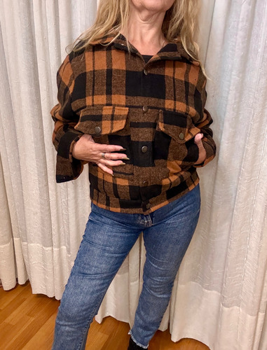Campera De Paño Cuadrille Corte Jean