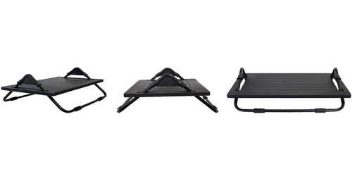 Apoio Descanso Base Suporte Ergonômico Para Os Pés - Preto