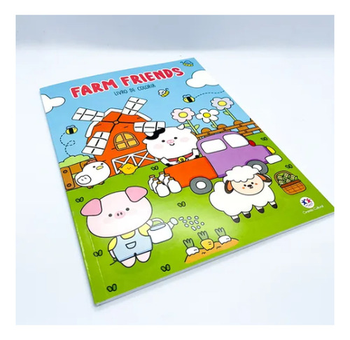 Farm Friends - Livro De Colorir Bichinhos Da Fazenda Fofinhos - Estilo Bobbie Goods Comfy E Cozy Books