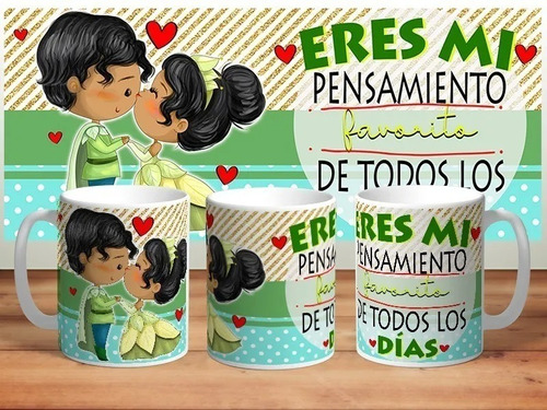 10 Plantillas Tazas Princesas San Valentin Editables Psd Png