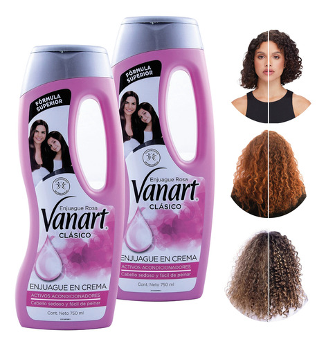 Acondicionador Vanart Clasico Metodocurly Cabello Rizado 2pz