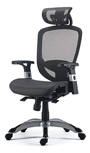 Silla Operativa Flexfit Hyken De Malla, Gris Carbón (un59464