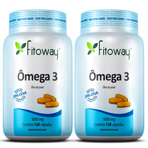 Ômega 3 1000mg - 2x 120 Cápsulas - Fitoway