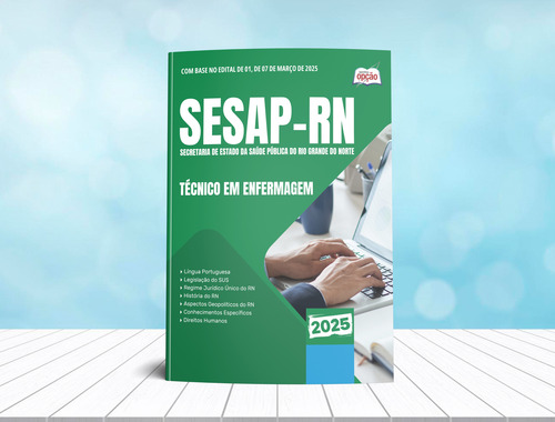 Apostila Concurso Técnico Em Enfermagem - Sesap Rn 2025 - Editora Opção