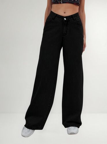 Pantalones Rectos De Moda De Mezclilla Para Mujer