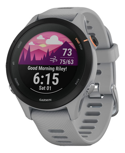 Reloj Inteligente Gps Garmin Forerunner 255s Gris Claro Con