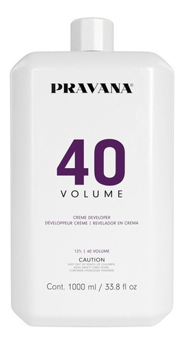  Crema Reveladora Pravana Peróxido Zero - 10 - 20 - 30 - 40 Tono 40 Vol