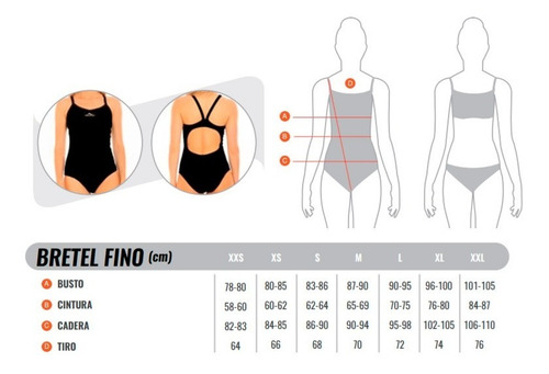 Traje Baño Malla Natacion Resiste Cloro Heracles Bretel Fino