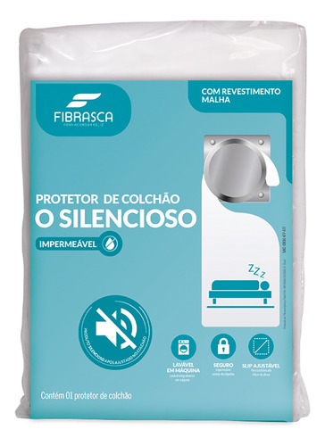 Protetor Acessório De Cama Colchão O Silencioso 90cmx190cm