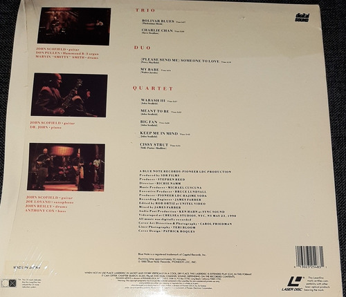 Imagen 5 de 5 de John Scofield Live 3 Ways Laser Disc Pioneer Impecable!