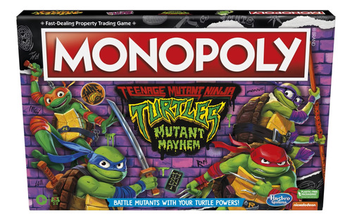 Monopoly - Tortugas Ninja - Juego De Mesa En Ingles